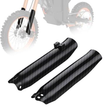 Imagem de IUVWISN Protetor de garfo elétrico para bicicleta suja compatível com Tutti Soleil 01 Tuttio Soleil01 GB SF BF ARC, protetor de amortecedor frontal fácil instalação imitação de fibra de carbono