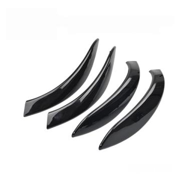 Imagem de Porta interna do carro puxar alça guarnição capa Compatível com bmw 3 4 séries f30 f31 f32 f33 f34 f35 f36 f80 f82 f83 2013 2014 2015 2016 2017 2018(Piano Black Outer)