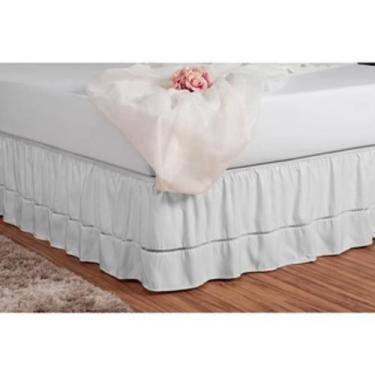 Imagem de Saia Para Cama Box Solteiro Ponto Palito Ajustavel - IÉ ENXOVAIS, Bran