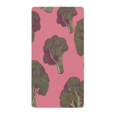 Imagem de Blueangle Lençol de berço padrão para berço infantil - Lençóis de algodão macio e respirável com estampa de brócolis (603)