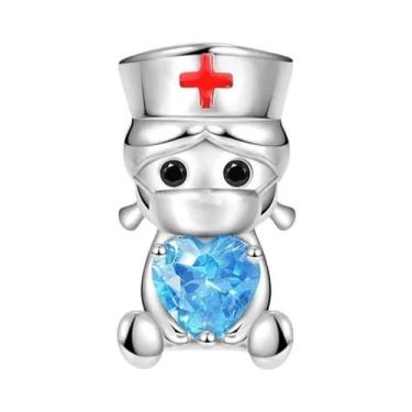 Imagem de Pingente De Estetoscópio Em Prata Esterlina 925 Para Pulseira, Joias P