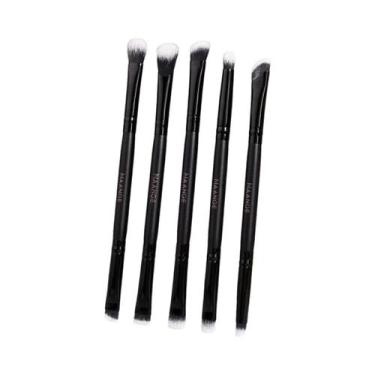 Imagem de Kit De 5 Pincéis De Maquiagem Para Olhos Com Cerdas Sintéticas Macias,