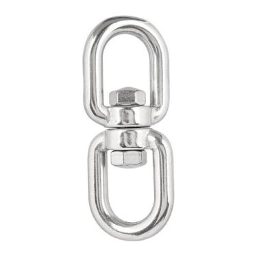 Imagem de Destorcedor de Cabo Olhal x Olhal em Aço Inox 316 12mm 125mm - Genéric
