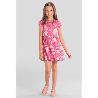 Imagem de Vestido infantil menina de corações Brandili-Feminino