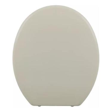 Imagem de Assento Sanitário Almofadado Astra Oval Izy para Vaso Deca, Bege