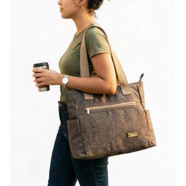 Imagem de Bolsa Feminina Grande de Ombro Pasta Universitaria Notebook Curso Facu
