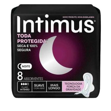 Imagem de Absorvente intimus gel noturno suave c/ abas 8un
