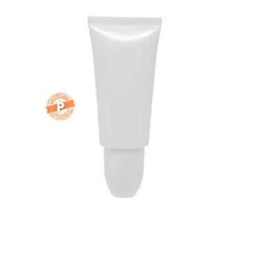 Imagem de Pires Embalagens Bisnaga Plástica Labial 15ml C/Aplicador E Tampa (20 Peças) (Branco)
