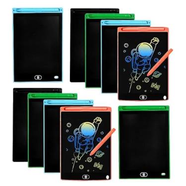 Imagem de Kit com 10 Lousas Mágica Tela Colorida 12 polegadas para Revender Atacado Lembrancinha de Festa de Aniversário Infantil