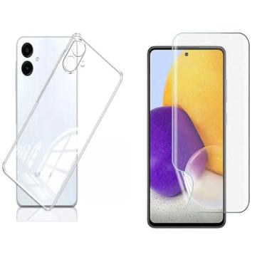 Imagem de Kit Capa Capinha Anti Impacto e Película De Gel Flexivel Para Samsung Galaxy A06