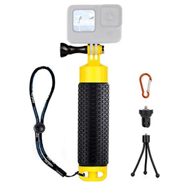 Imagem de YALLSAME Suporte de alça subaquática flutuante com tripé removível para GoPro Hero 13, 12, 11, 10, 9, 7, 8, 6, 5, 4 Max, câmera de ação DJI Mini Session, ideal para mergulho, snorkeling, natação,