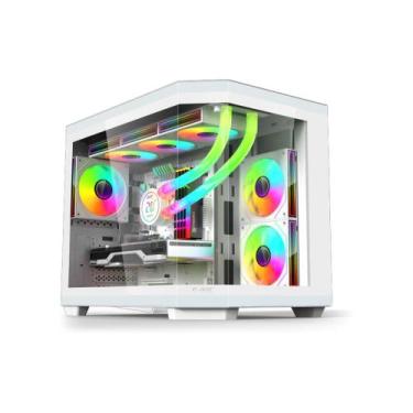 Imagem de Gabinete Game V951 Lateral+Frontal Vidro Emachines Acer Gadget, Branco