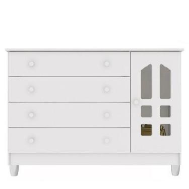 Imagem de Cômoda Infantil Gran Selena Branco Brilho - Carolina - Carolina Baby, 