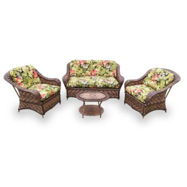 Imagem de Conjunto de Sofás Fibra Sintética Nairóbi - 1 Sofá 2 L + 2 Poltronas +