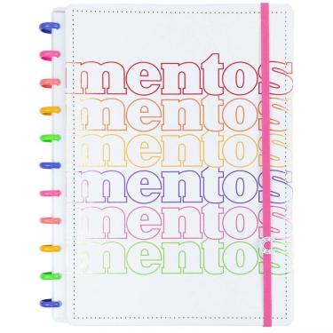 Imagem de Caderno Inteligente Mentos Cheiro A4 Tamanho Grande Capa Dura Deluxe 11 Discos Universitário Escolar Folha Destacável