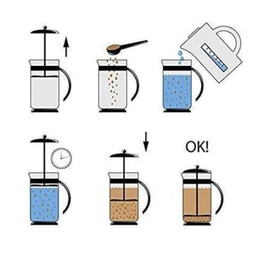 Imagem de Cafeteira Francesa Cremeira Café Cappuccino Leite Cremoso - Abelhuda P