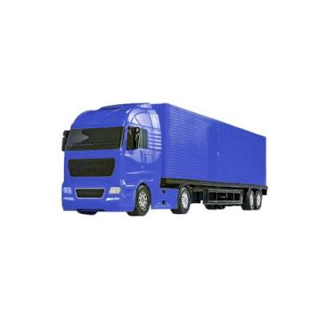 Imagem de Brinquedo Infantil Caminhão Baú 67cm Diamond Truck Azul 1330 - Roma