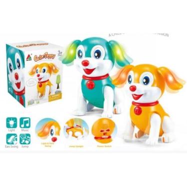 Imagem de Brinquedo cachorro inteligente anda late de estimação Musical - TOYS