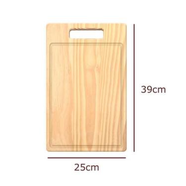 Imagem de Tábua de Carne Pinus com Canaleta - Stolf, 39x25