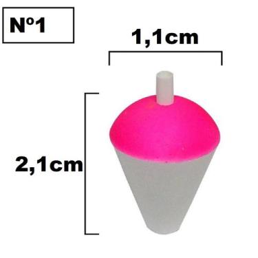 Imagem de Kit Boia de Pesca Isopor Nº0 Até Nº8 Pescaria Pesqueiro Rio Pacotes Co