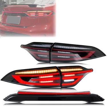 Imagem de Novo acessório compatível com Toyota Corolla 2020 2021 2022 2023 2024 luzes traseiras LED e lâmpada intermediária conjunto de kit de substituição de animação de inicialização de sinal sequencial