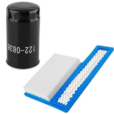 Imagem de HUSWELL 122-0836 Filtro de óleo 1403116 Filtro de ar para Cummins Onan RV Série QG 5500/7000 HGJAA HGJAB HGJAC Spin-on substitui 01220836 B7238 PH2875 PH10027 Kit de troca de óleo