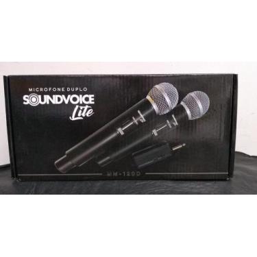 Imagem de Microfone duplo sem fio - Soundvoice lite mm-120D