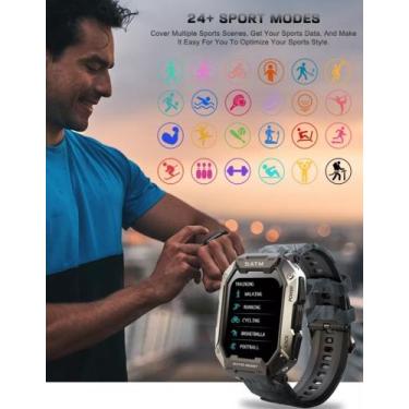 Imagem de Smartwatch Militar C20 Prova Dagua Ip68 5atm - skmei, preto camuflado