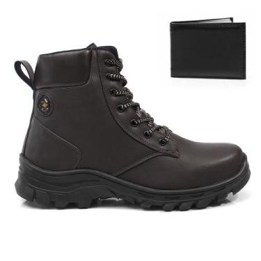 Imagem de Bota Masculina Bredeni Adventure Canyon Com Carteira, 42, Marrom, Masc