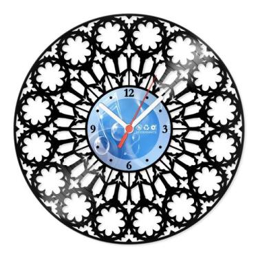Imagem de Relógio De Parede Disco Vinil Diversos - Estilo Floral - VDI-177 - Mod