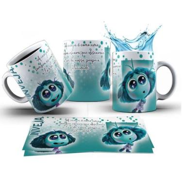 Imagem de Caneca 325ml Divertidamente 2 Mood do Dia Ansiedade Tristeza - LARANJA