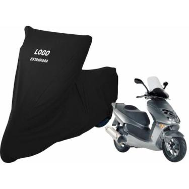 Imagem de Capa De Tecido Helanca Lycra para Moto Aprilia Leonardo - Mz, Preta