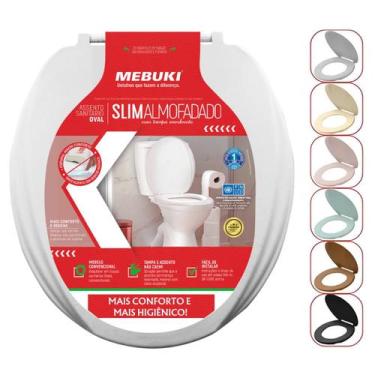 Imagem de Assento Sanitário Oval Almofadado Ravena Para o Vaso Deca 1.6gpf 6.0lp