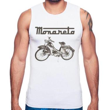 Imagem de Regata Ciclomotor Monareta - Foca na Moda, Branco, P
