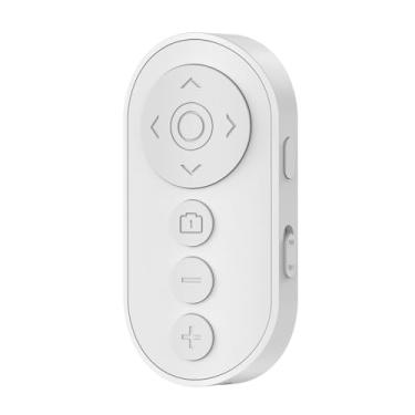 Imagem de Obturador remoto de câmera Bluetooth com zoom e interruptor de câmera frontal/traseira para foto e vlog, clique remoto para smartphone iOS e Android, rolagem de vídeo sem fio para Tiktok
