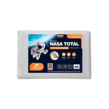 Imagem de Travesseiro NASA Total Fibrasca 13cm Viscoelástico Suporte Médio/Alto
