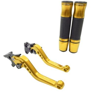 Imagem de Kit Manete Manopla Esportivo Yes Intruder 125 Dafra Riva - NoBrand, Do