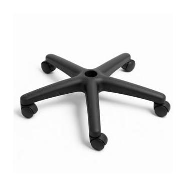 Imagem de Base Estrela para Cadeiras Gamer Diretor e Presidente com Rodízios de Nylon, Preta, Suporta até 150kg