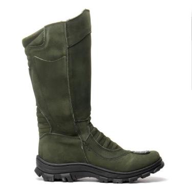 Imagem de Bota Masculina Cano Alto Coturno Militar Camuflado Pesca Selva Proteto