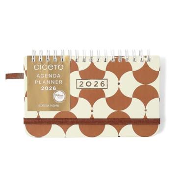Imagem de AGENDA PLANNER WIRE-O 2026 BOSSA NOVA SEMANAL OFFICE 15,5X9 BOEMIA CARAMELO
