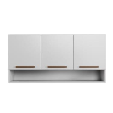 Imagem de Armário armário 3 portas e cozinha suspensa(Branco)