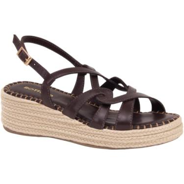 Imagem de Bottero, SANDÁLIA FEMININA BOTTERO 373944 EM COURO FLATFORM 5CM LEVE Cor:Marrom;Tamanho:36