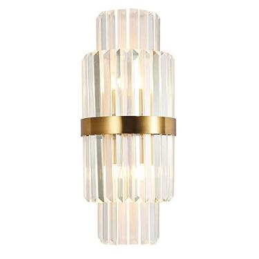 Imagem de HOSETEON Luminária de parede, país francês ng Cryal Arandela de parede de cabeceira luminária de parede corredor lâmpada de montagem de parede enguia dolorida banheiro g luminária de quarto