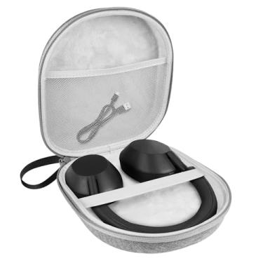 Imagem de LVKAYCE Capa de fone de ouvido compatível com JBL Tune 510BT/520BT/670NC Live 460NC, com Sony WH-CH520/510 capa portátil de viagem para fones de ouvido intra-auriculares (cinza)