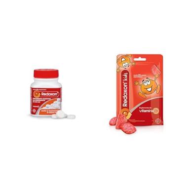 Imagem de Redoxon Kit Vitamina 500mg 30 Comprimidos e Kids Morango 25 Gomas
