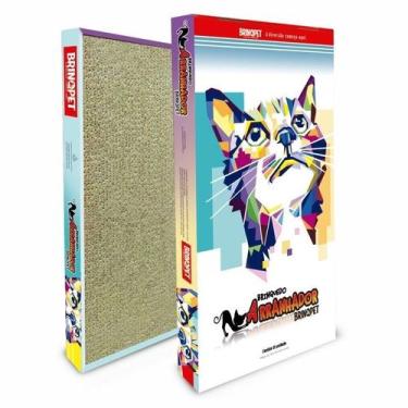 Imagem de Kit 2 Arranhadores de Papelão Ondulado Retangular p/ Gatos BrinqPet Ev