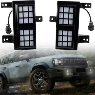 Imagem de CTH Para Jetour T2, Traveller 2023-2025 Luz de neblina LED DRL Luz de Circulação Diurna Acessórios para Carro 1 Conjunto (versão padrão, serve apenas para o carro com chicote de fiação original)