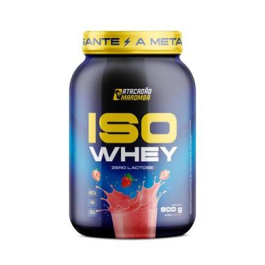 Imagem de Iso Whey Zero Lactose 900g Atacadão Maromba, Morango