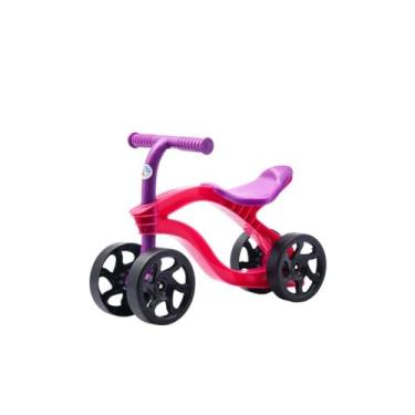 Imagem de Bicicleta De Equilíbrio Infantil Sem Pedal 4 Rodas - Rosa