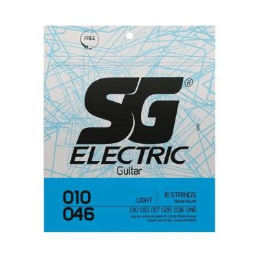 Imagem de Corda Sg Eletric P/ Guitarra Nickel Light 10/46 - Ec0213